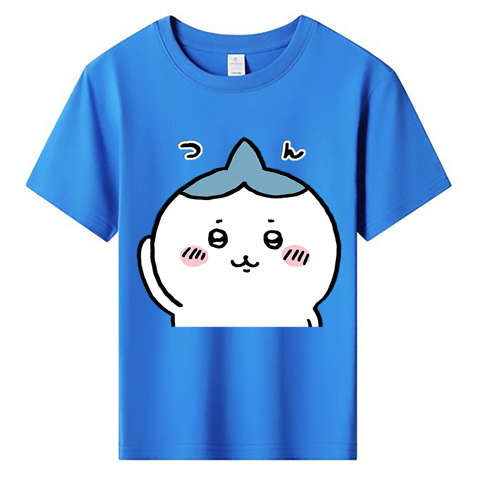 （画像用） ちいかわ ハチワレ Chii-kawa hachiware 綿100％キッズTシャツ（フロントプリント）